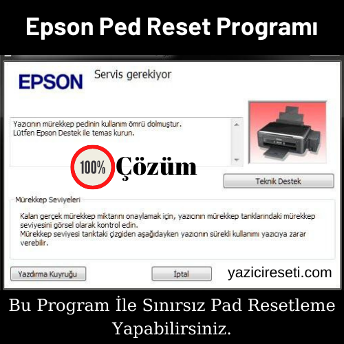 Epson Sınırsız Ped Reset Programı