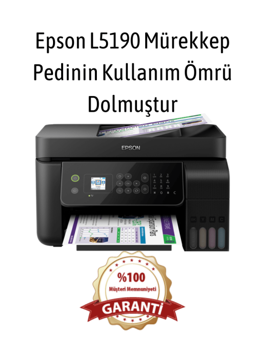 Epson L5190 Mürekkep Pedinin Kullanım Ömrü Dolmuştur