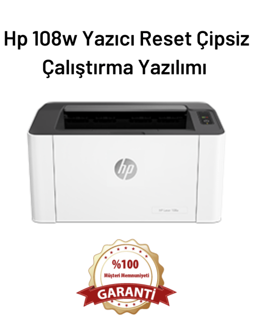 Hp 108w Yazıcı Reset Çipsiz Çalıştırma Yazılımı
