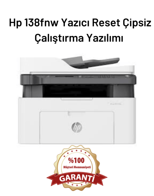 Hp 138fnw Yazıcı Reset Çipsiz Çalıştırma Yazılımı