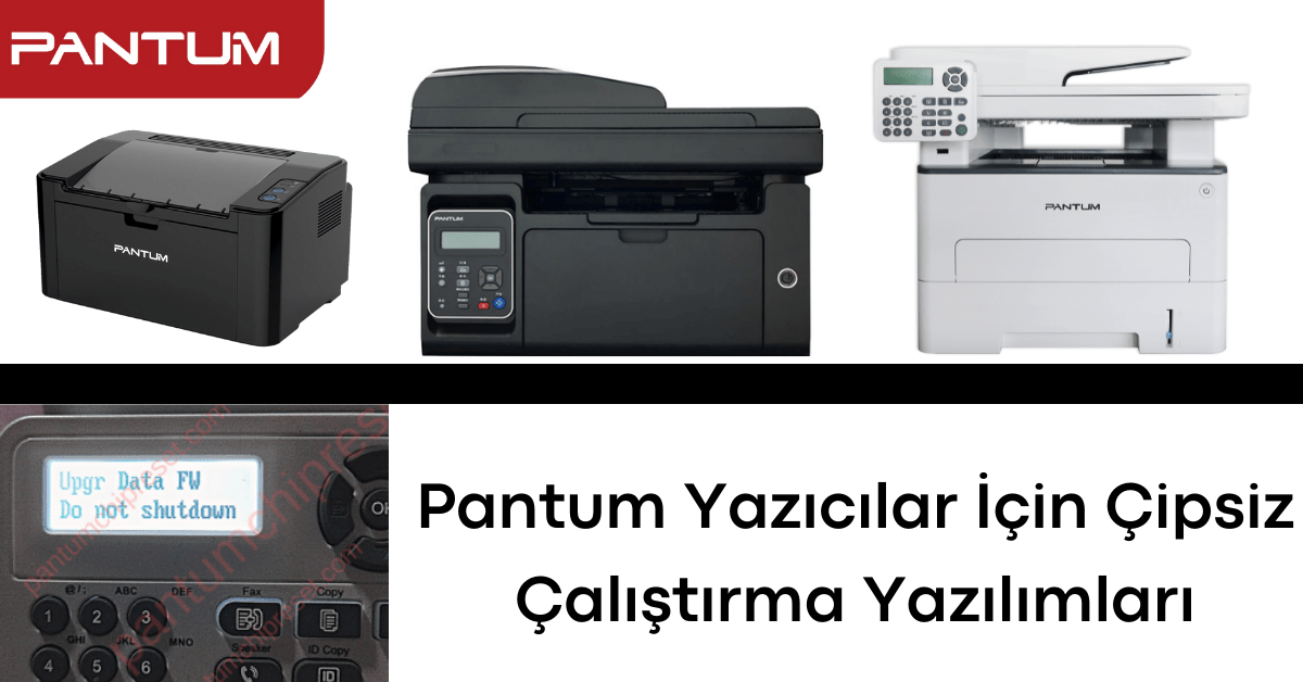 Pantum Yazıcı Resetleme P2500 2500W M6550 P3300