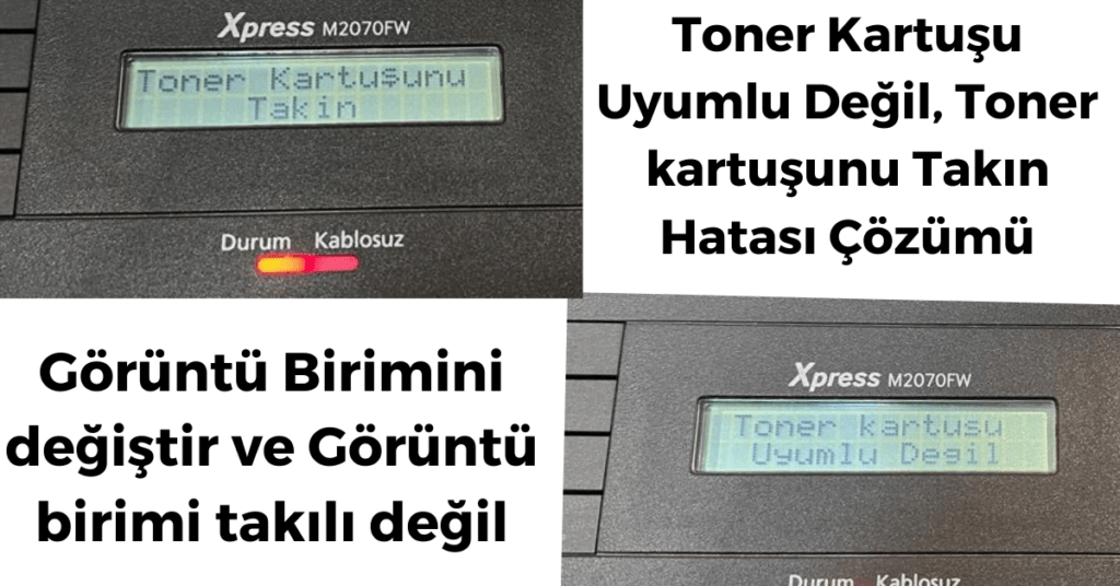 Samsung M2070 M2070W M2070F M2070FW Yazıcı Reset Çipsiz Çalıştırma a