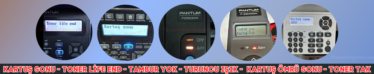 Pantum Yazıcı Reset, Pantum Yazıcı Hataları